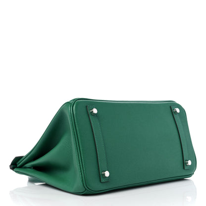 Hermes Epsom Birkin 30 Vert Vertigo 4 of 14