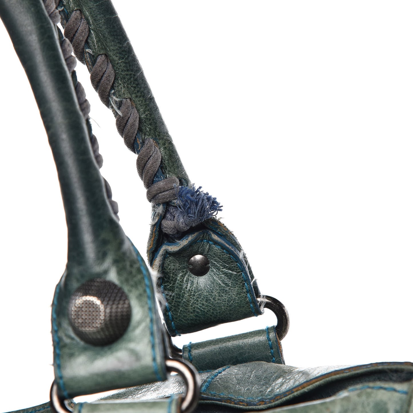Chevre Giant 21 Gunmetal Hardware City Neiman Marcus LE Bleu