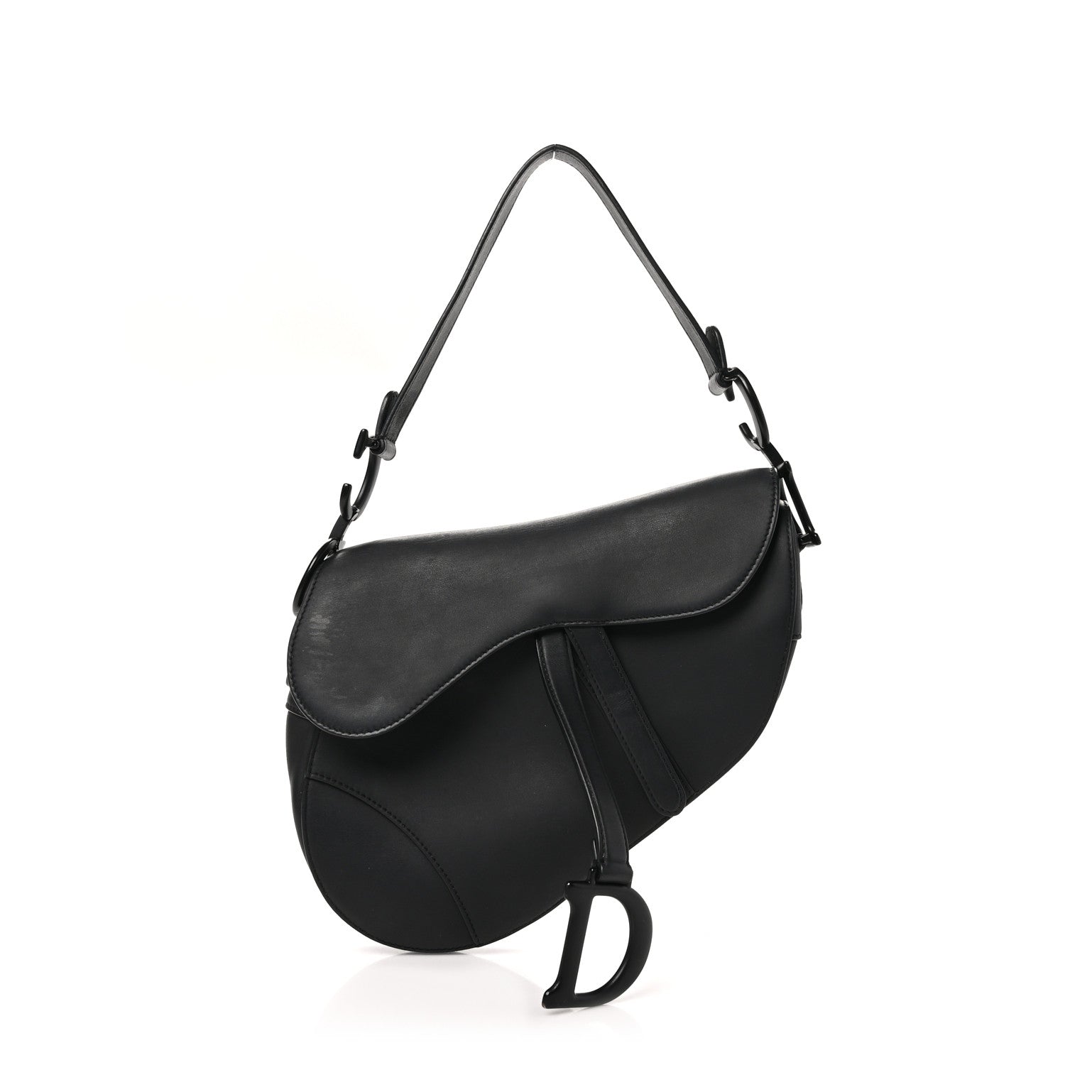 Christian Dior Ultra Matte Calfskin Saddle Bag Black 1 of 13
