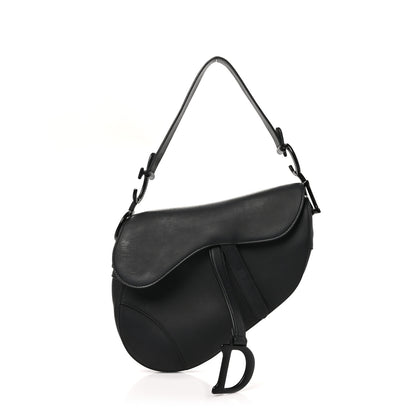 Christian Dior Ultra Matte Calfskin Saddle Bag Black 1 of 13