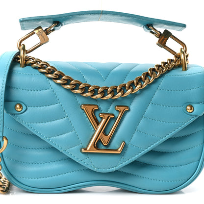 Louis Vuitton Calfskin New Wave Chain PM Malibu Green 7 of 9