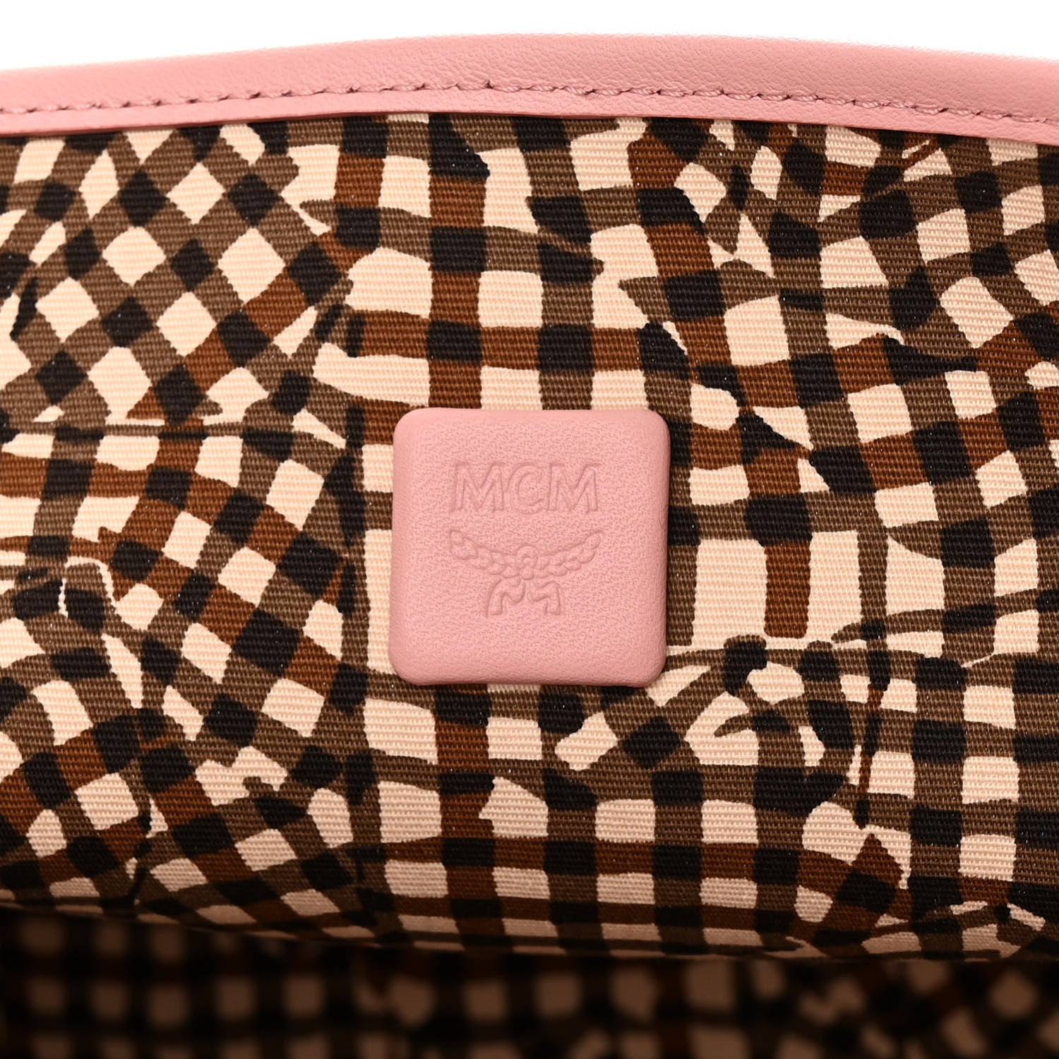 MCM Visetos Medium Liz Reversible Shopper Tote Powder Pink 10 of 16