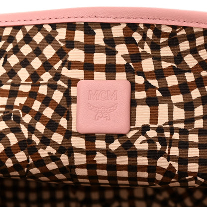 MCM Visetos Medium Liz Reversible Shopper Tote Powder Pink 10 of 16