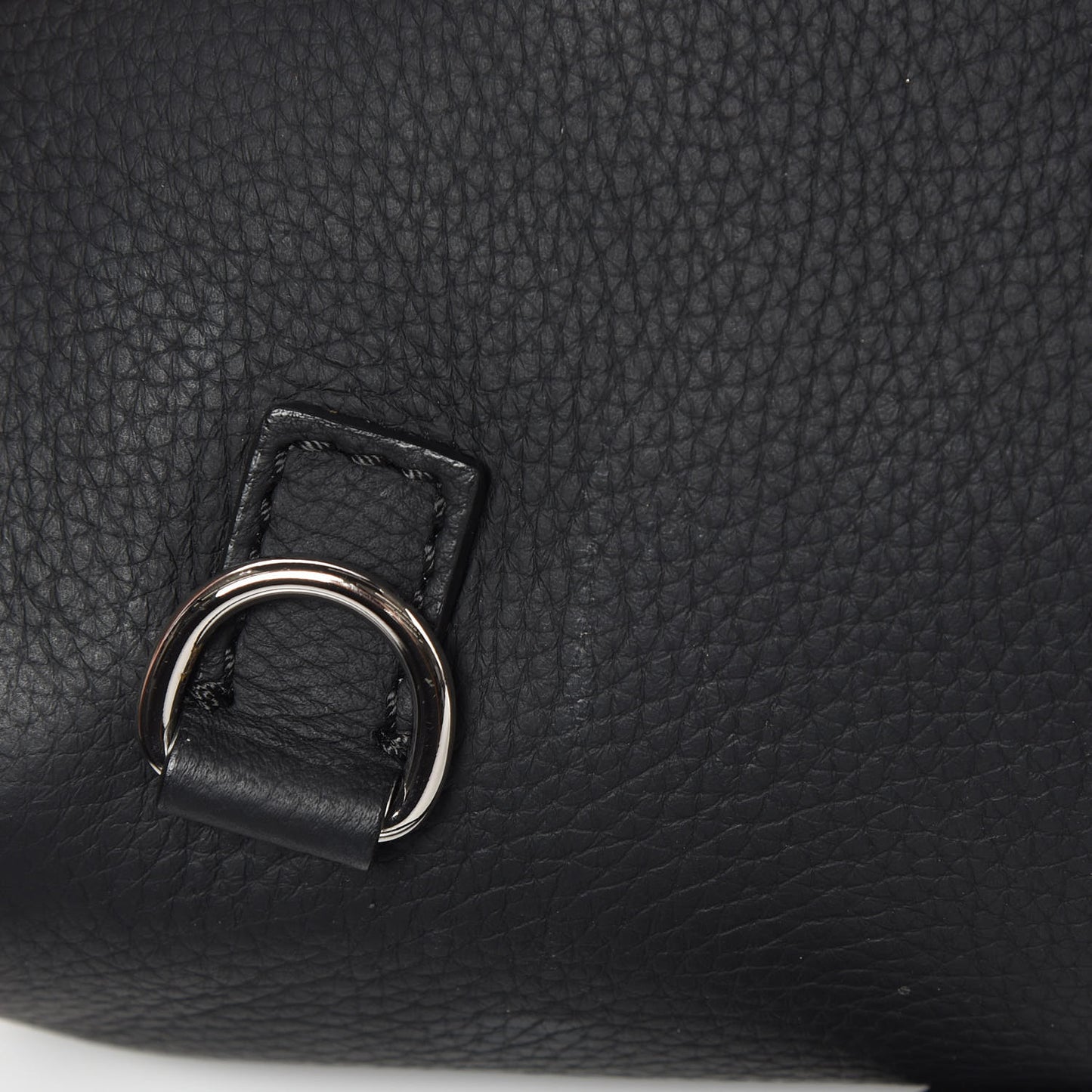 Soft Grain Calfskin Baby Bridle Saddle Bag Black