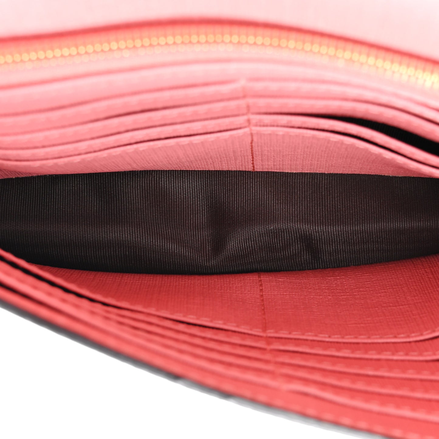 GG Supreme Monogram Face Embroidered Chain Wallet Pink