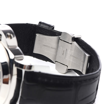 Panerai Stainless Steel Alligator 44mm Luminor 3 Day Power Reserve Automatic Watch Black PAM00090 7 of 7