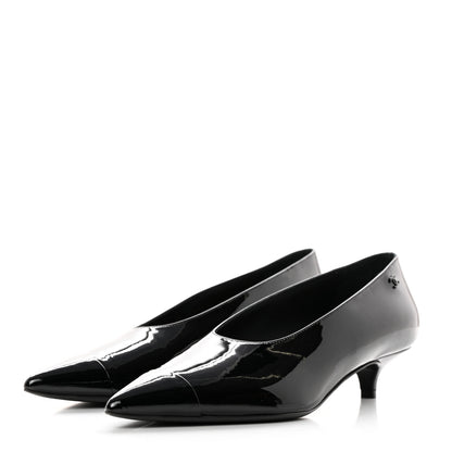 Chanel Patent Pumps 38.5 Black 3 of 12