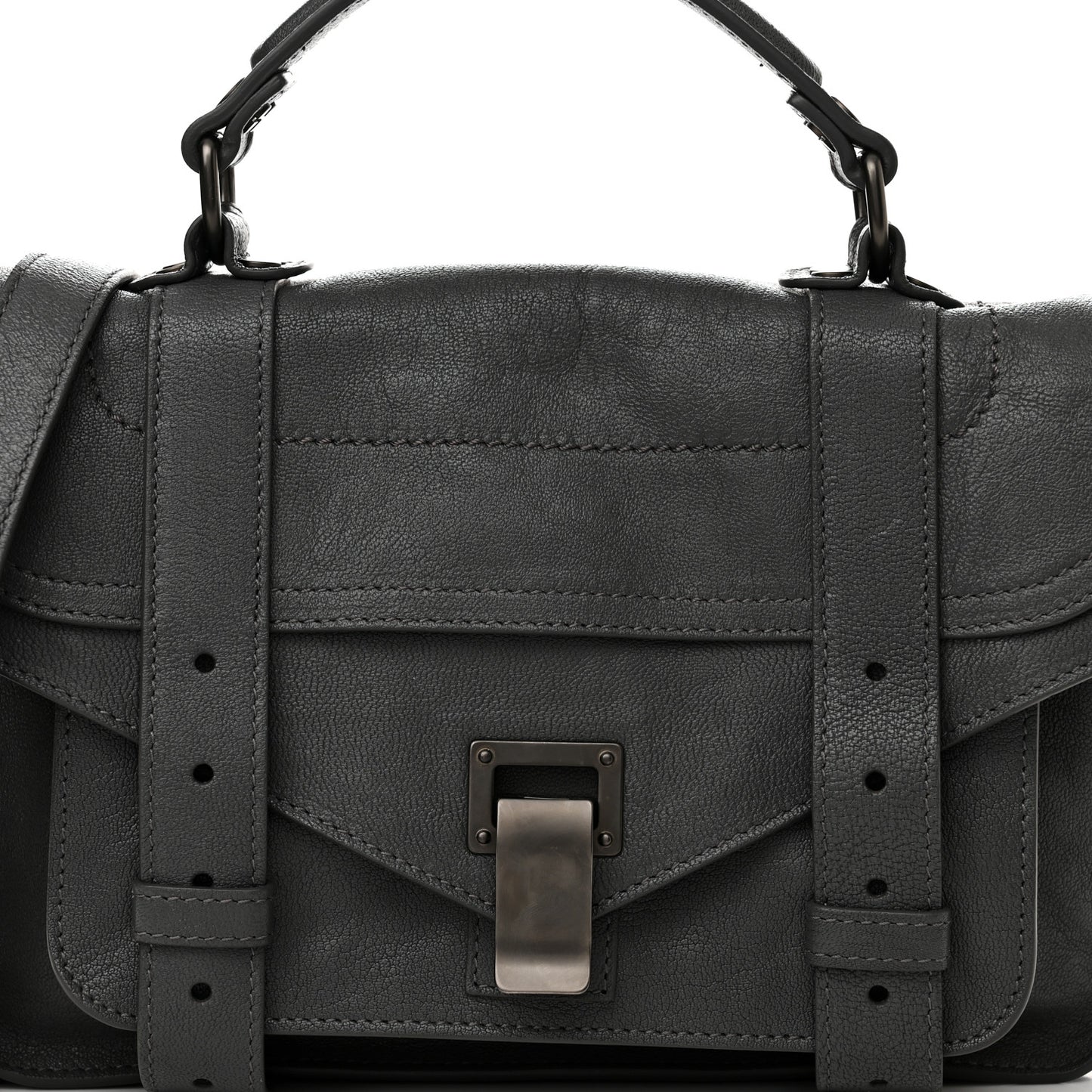 Lambskin Tiny PS1 Satchel Grey