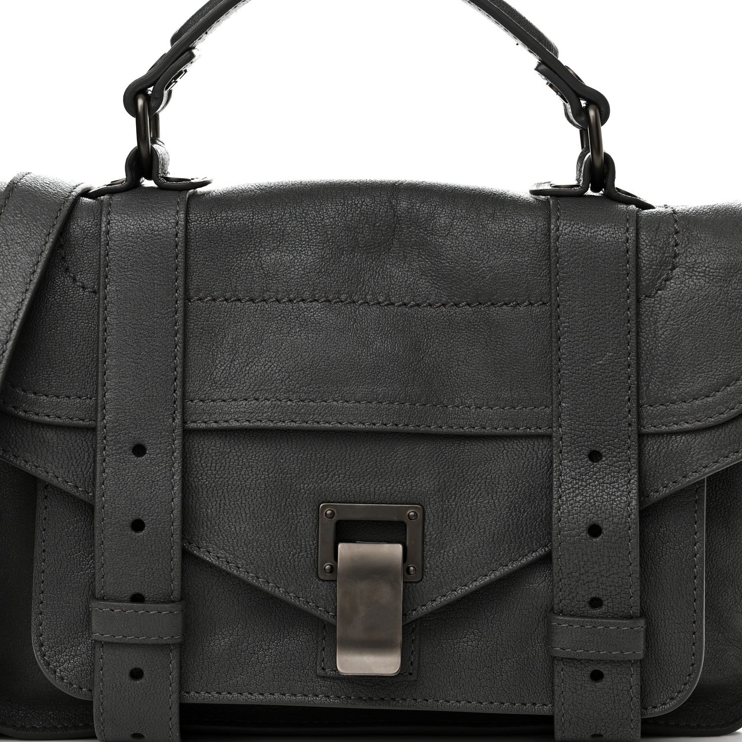Proenza Schouler Lambskin Tiny PS1 Satchel Grey 8 of 10