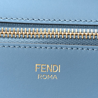 Fendi Pequin Vitello Effettto Denim Jacquard FF Reversible Large Shopping Tote Blue 9 of 16
