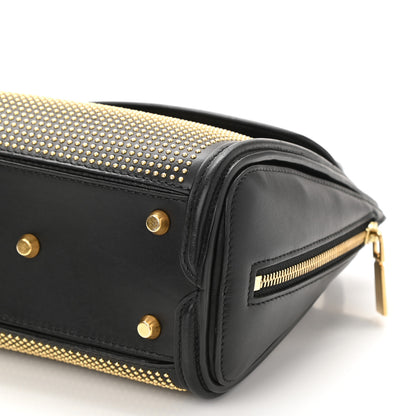 Alexander McQueen Leather Studded Mini Heroine Top Handle Bag Black 9 of 9
