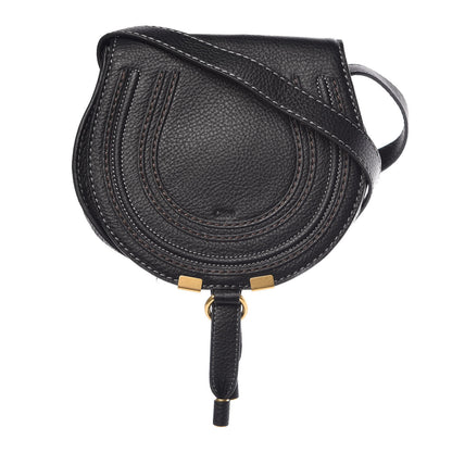 Chloe Calfskin Mini Marcie Round Crossbody Bag Black 1 of 9