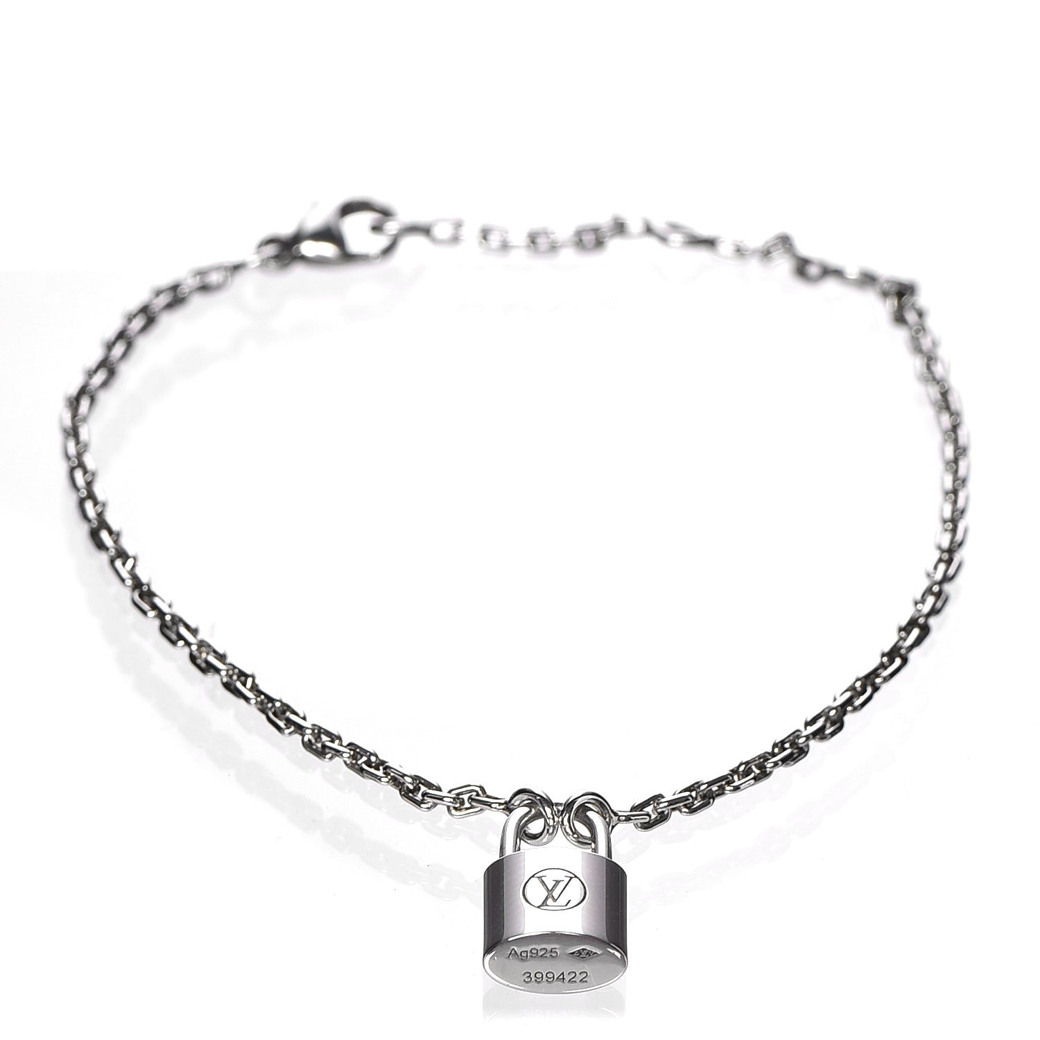 Louis Vuitton Sterling Silver Lockit Bracelet 1 of 3