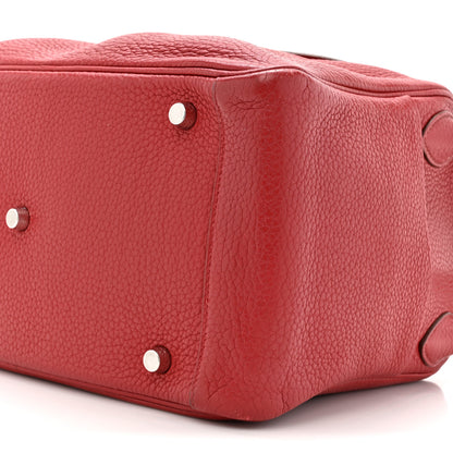 Hermes Taurillon Clemence Lindy 30 Rouge Garance 9 of 17