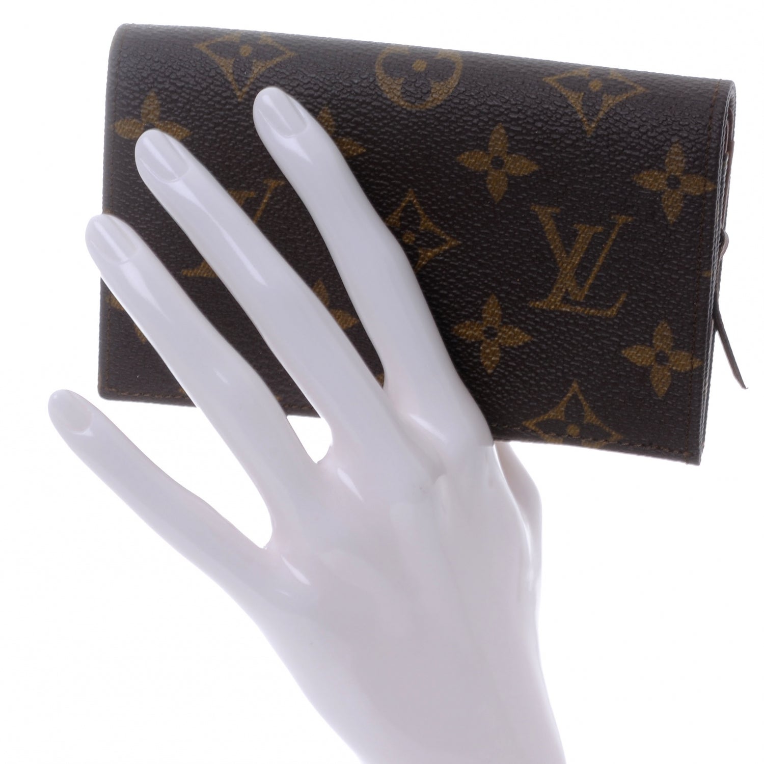 Louis Vuitton Monogram Porte-Monnaie Tresor Wallet 2 of 7