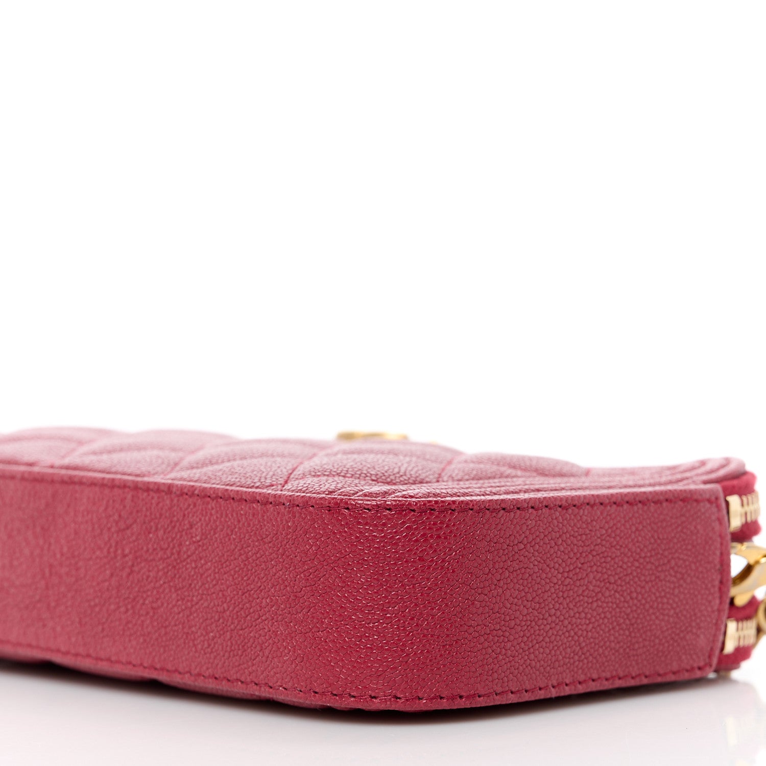 Chanel Caviar Quilted Small Boy Clutch With Chain Burgundy 13 of 14