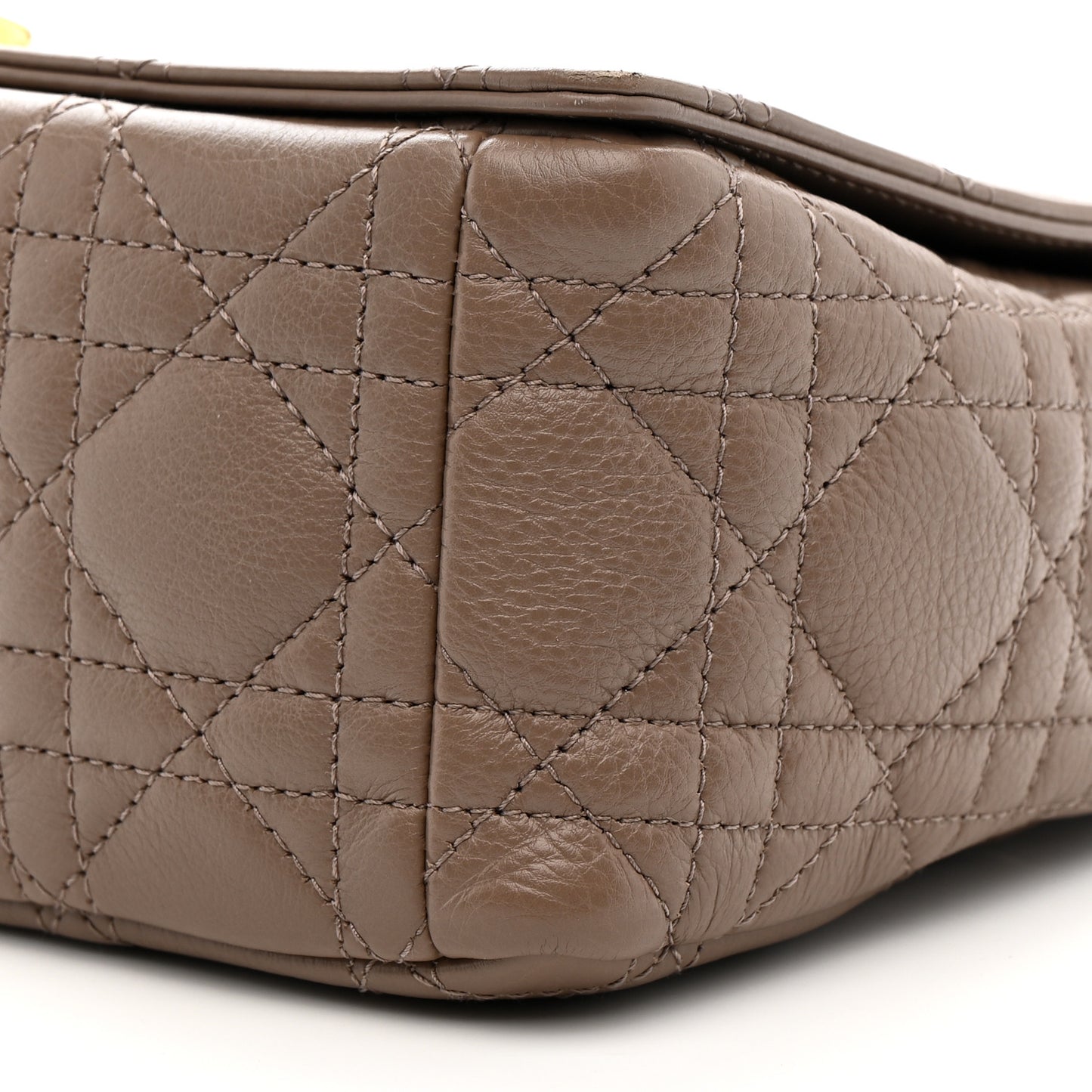 Calfskin Cannage Medium Caro Bag Taupe