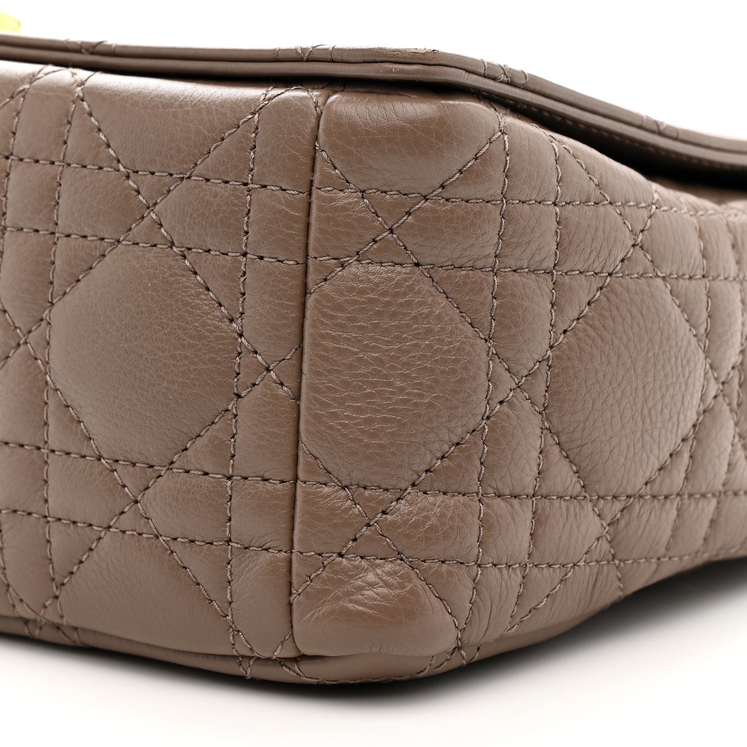 Christian Dior Calfskin Cannage Medium Caro Bag Taupe 10 of 14
