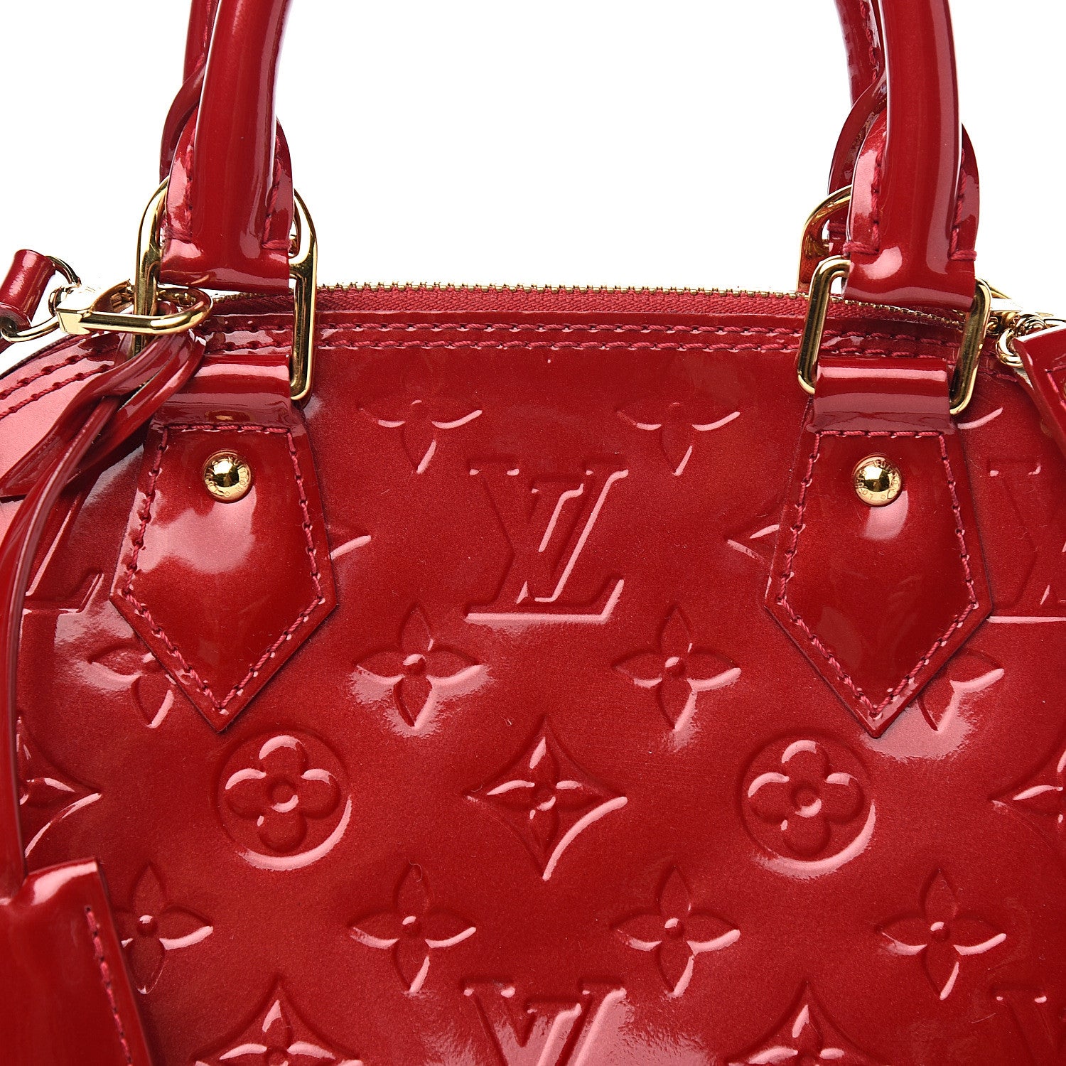 Louis Vuitton Vernis Alma BB Pomme D'Amour 9 of 9