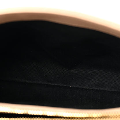 Saint Laurent Sheepskin Matelasse Chevron Monogram Medium College Bag Dark Beige 5 of 13
