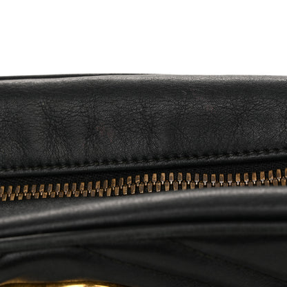 Gucci Calfskin Matelasse Small GG Marmont Chain Shoulder Bag Black 12 of 12