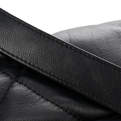 Chanel Goatskin Quilted Medium Chanel 19 Flap Navy Blue 14 of 15