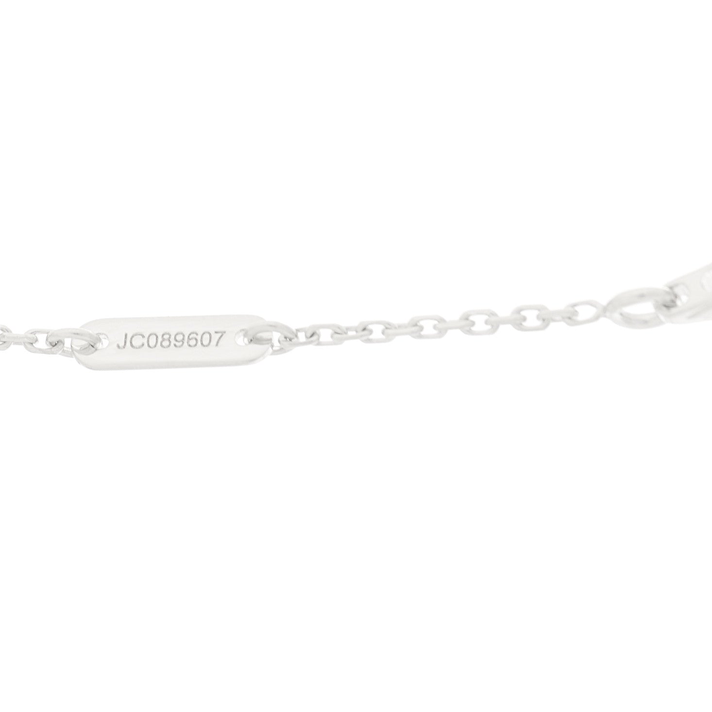 Van Cleef & Arpels 18K White Gold Turquoise Sweet Alhambra Butterfly Pendant Necklace 7 of 8