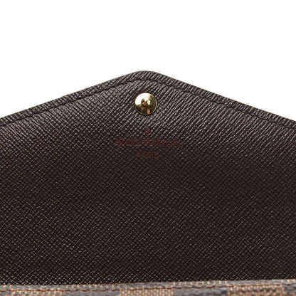 Louis Vuitton Damier Ebene Sarah Wallet NM 6 of 7