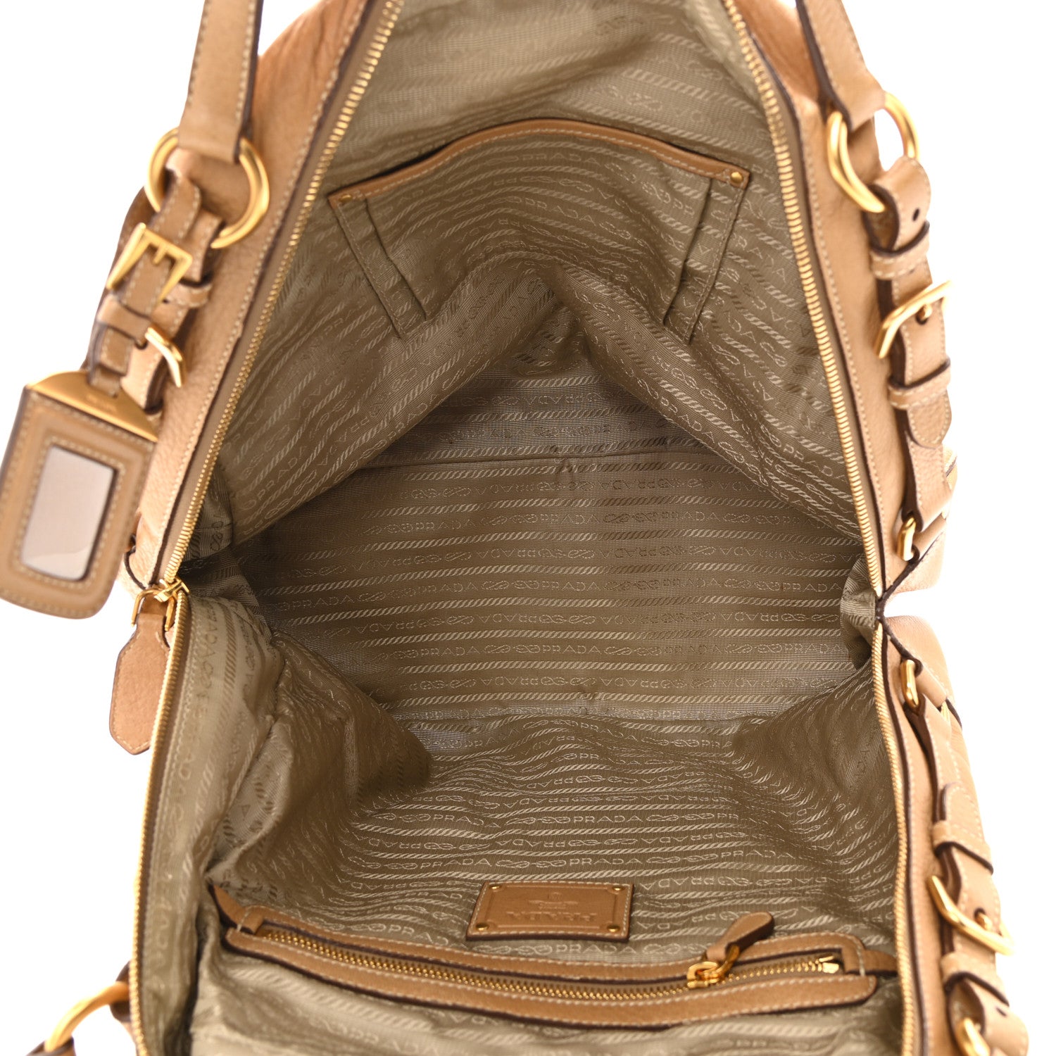 Prada Cervo Antik Tote Naturale 5 of 13