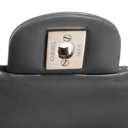 Chanel Patent Mini Square Flap Grey 5 of 8