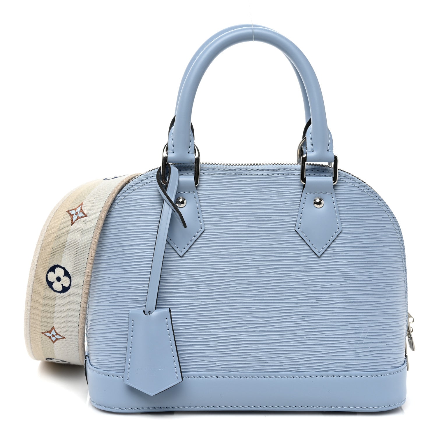 Louis Vuitton Epi Jacquard Alma BB Bleu Nuage 1 of 8