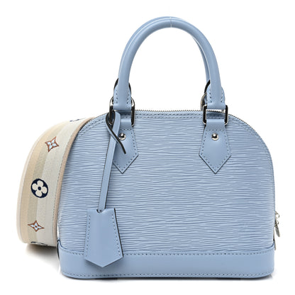 Louis Vuitton Epi Jacquard Alma BB Bleu Nuage 1 of 8