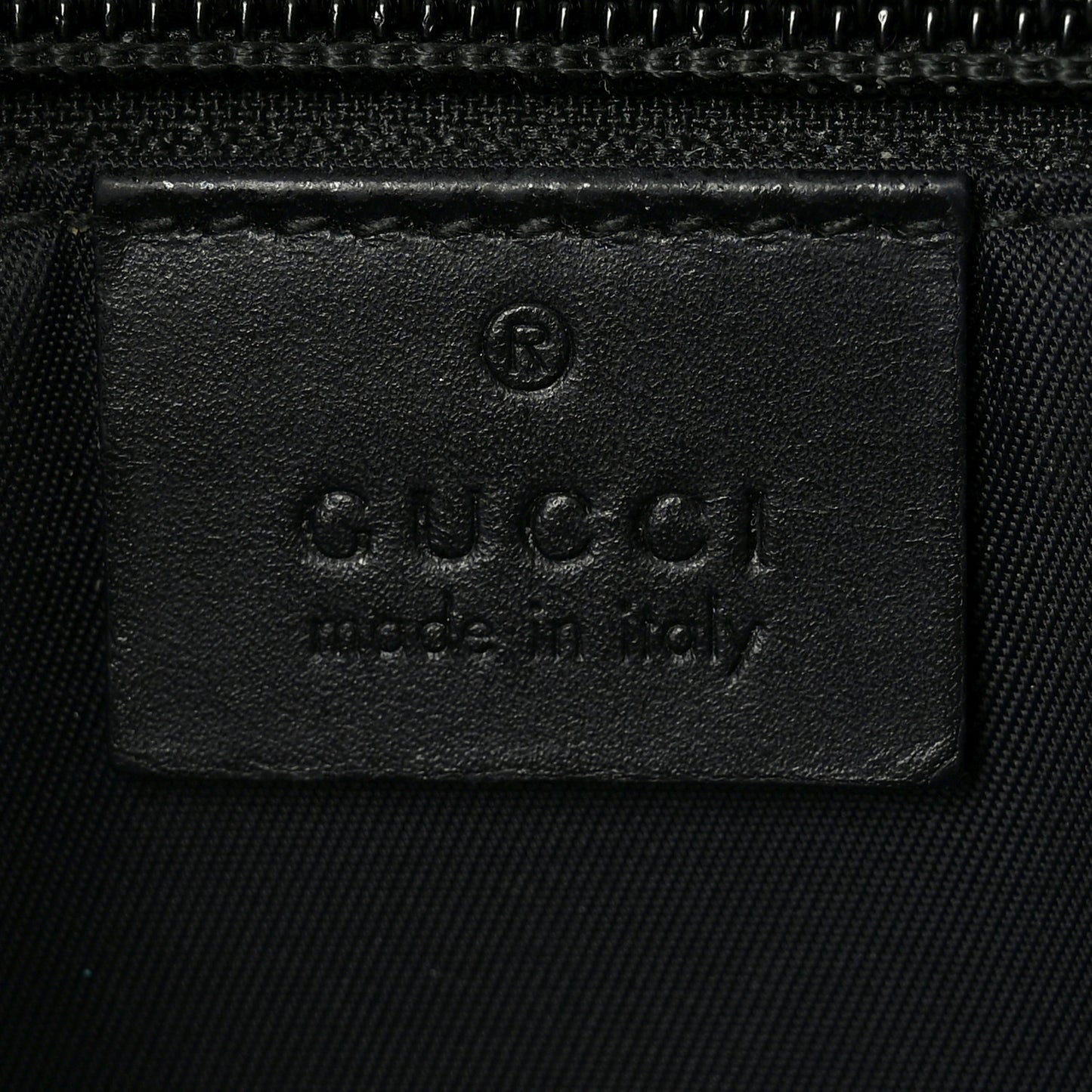 GG Supreme Monogram Web Messenger Bag Black