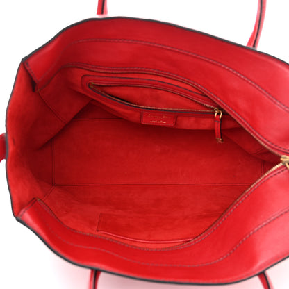 Christian Dior Goatskin DIORANGELES Tote Red 5 of 13