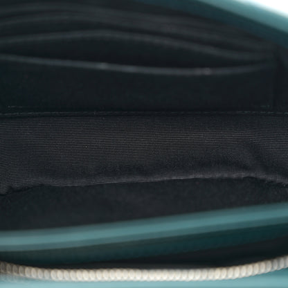 Saint Laurent Calfskin Y Quilted Monogram Toy Loulou Satchel Dark Turquoise 5 of 11