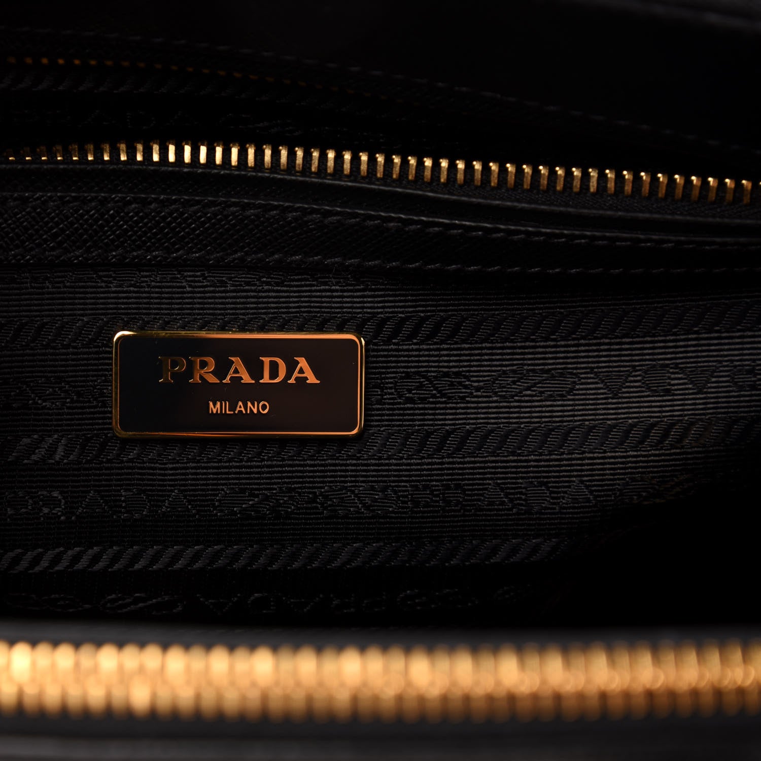 Prada Saffiano Small Galleria Double Zip Tote Black 8 of 10