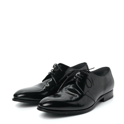 Christian Dior Polished Calfskin Mens Derby Shoe 44 Black 2 of 10