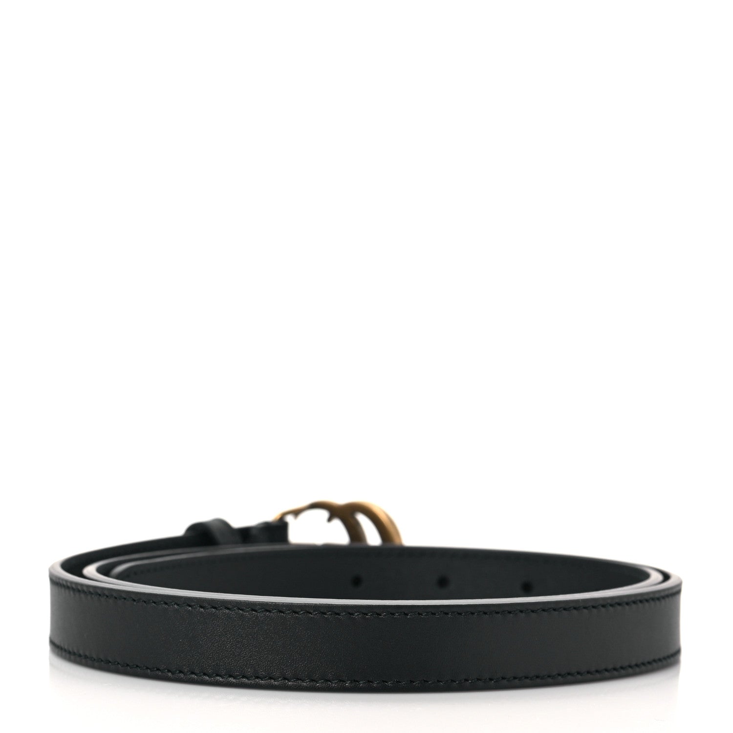 Gucci Calfskin Double G 20mm Belt 90 36 Black 2 of 4