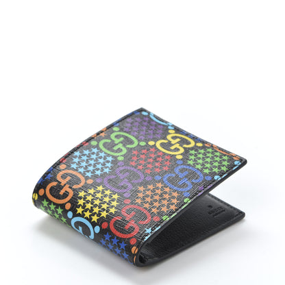 Gucci GG Supreme Monogram Psychedelic Bi-Fold Wallet Black Multicolor 3 of 9