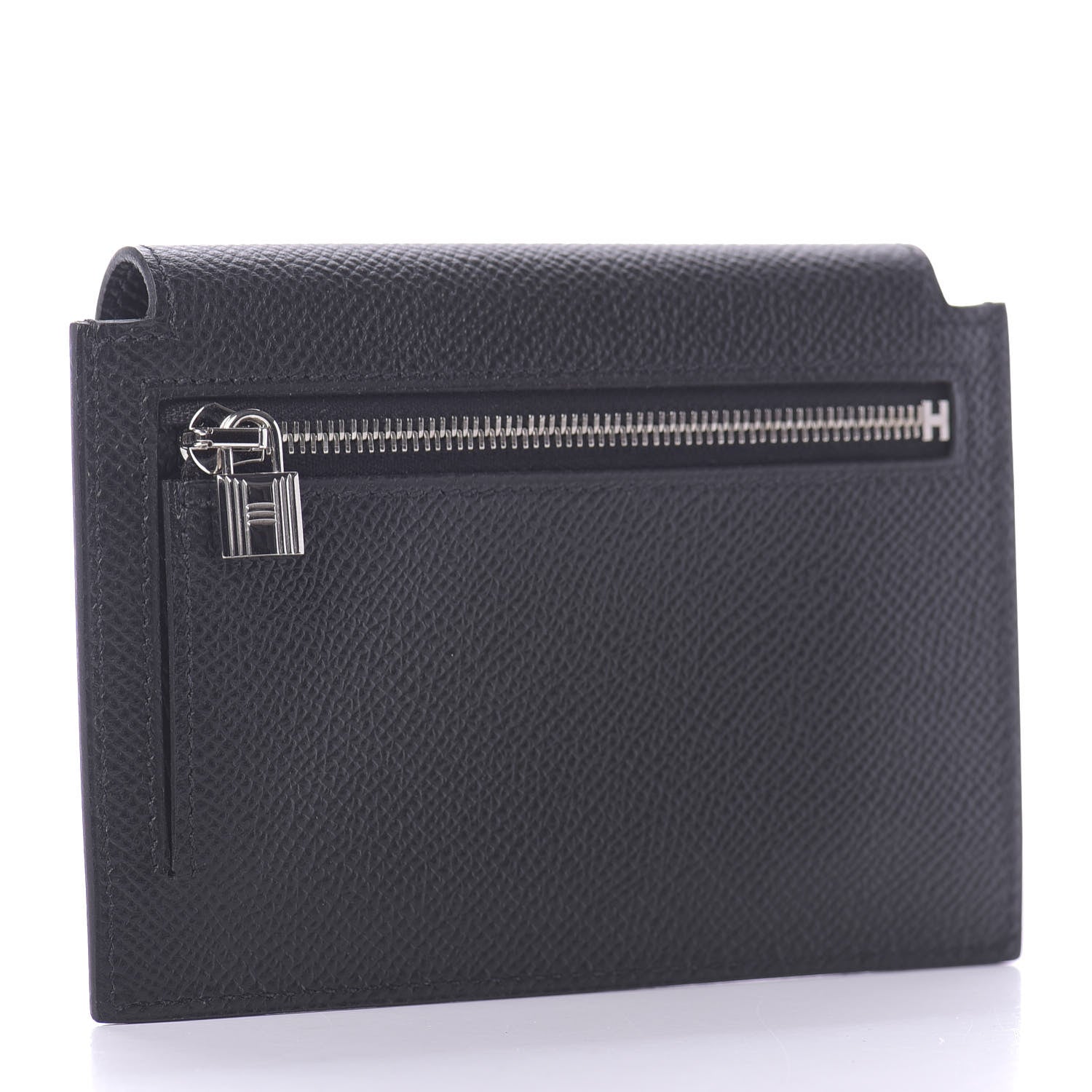 Hermes Epsom Kelly Pocket Compact Wallet Black 3 of 10