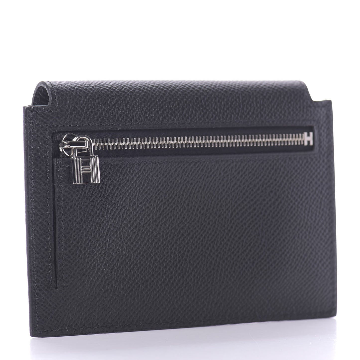 Epsom Kelly Pocket Compact Wallet Black