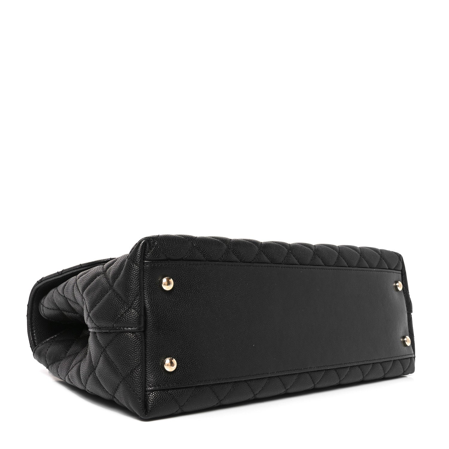 Chanel Caviar Quilted Medium Coco Handle Flap Black 4 of 10