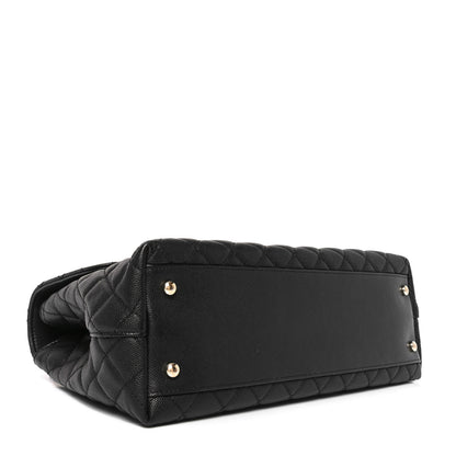 Chanel Caviar Quilted Medium Coco Handle Flap Black 4 of 10