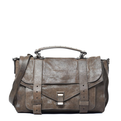 Proenza Schouler Lambskin Medium PS1 Satchel Military 1 of 8