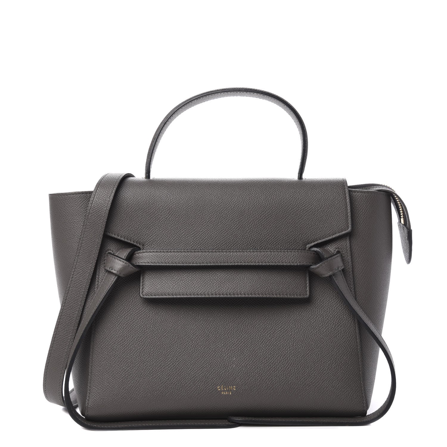 Celine Grained Calfskin Micro Belt Bag Grey 1 of 12