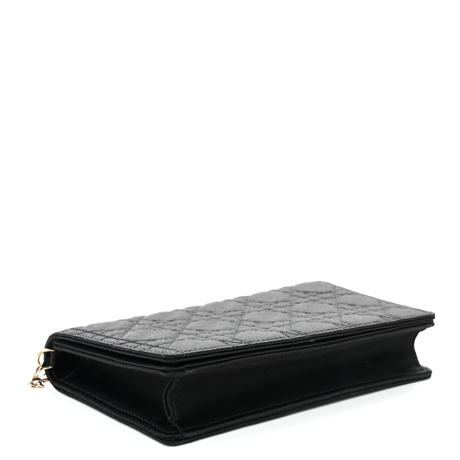 Christian Dior Satin Cannage Lady Dior Convertible Clutch Black 4 of 10