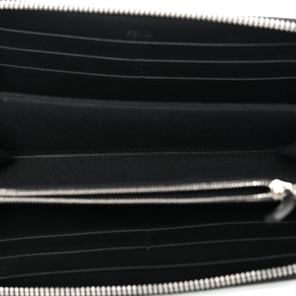 Fendi Vitello CamouFF Zip Around Wallet Black Multicolor 5 of 9