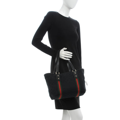 Gucci Monogram Medium Jolicoeur Tote Black 2 of 7