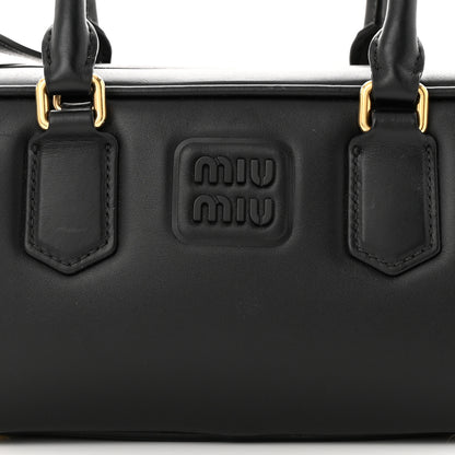 Miu Miu Calfskin Arcadie Top Handle Bag Black 7 of 11