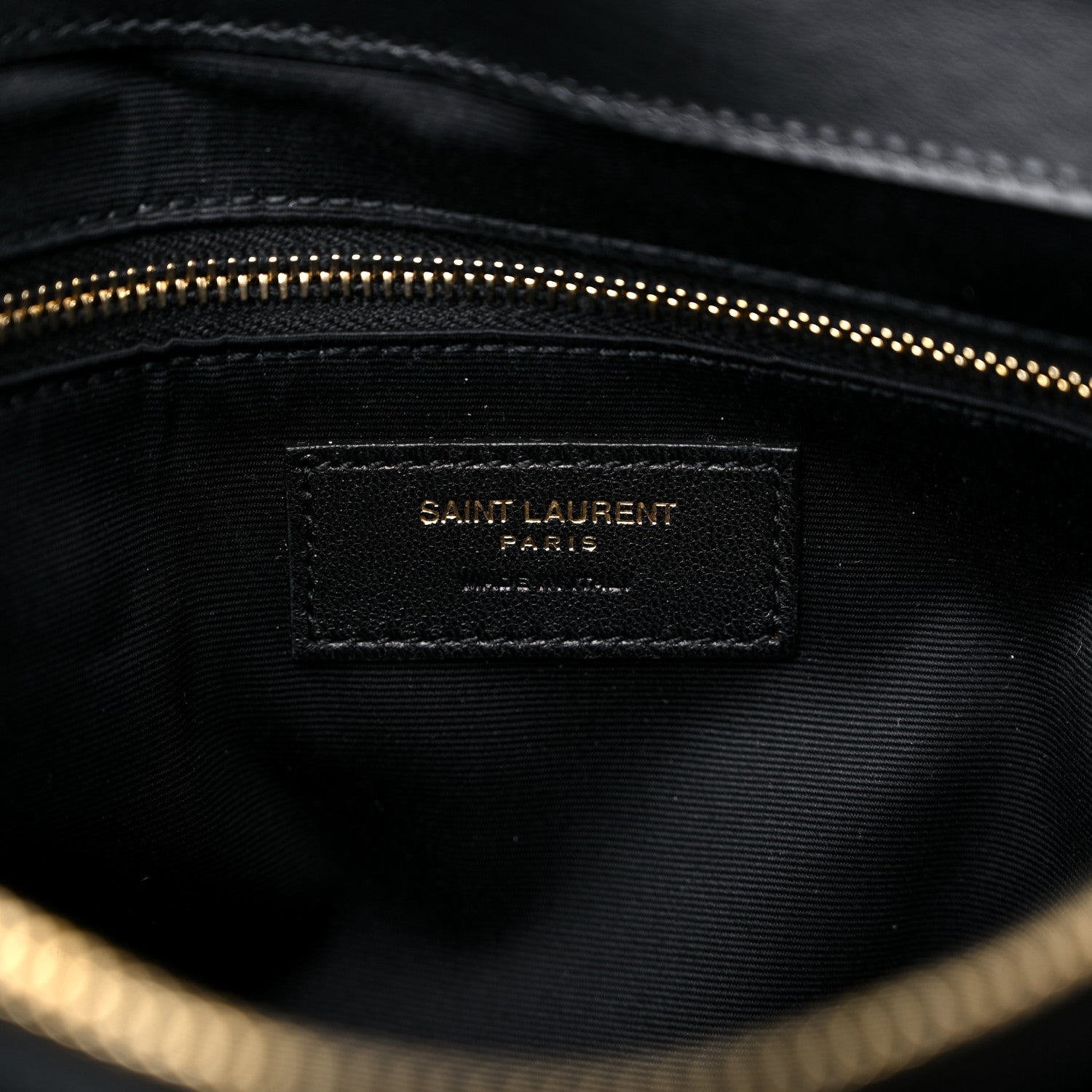 Saint Laurent Calfskin Y Quilted Monogram Medium Loulou Chain Satchel Black 7 of 9